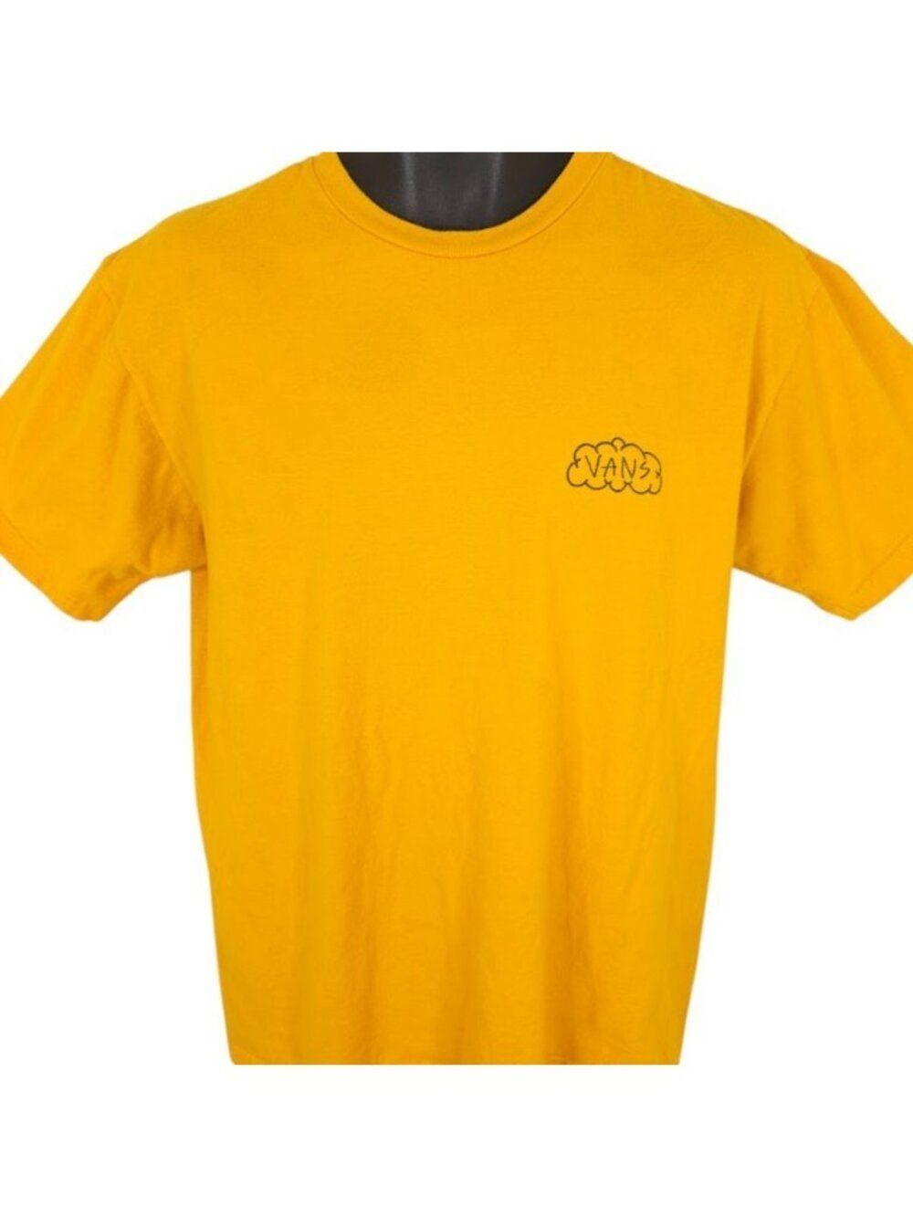 Vans T Shirt Mens Size Medium Yellow Enjoying Every Moment Sunshine - Picture 2 of 8